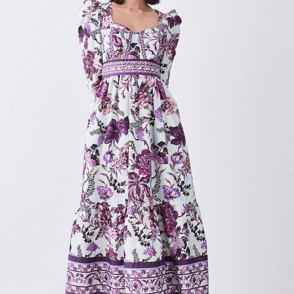 Lydia Millen Border Cotton Sateen Size US 4 | UK 8 - Picture 3 of 8